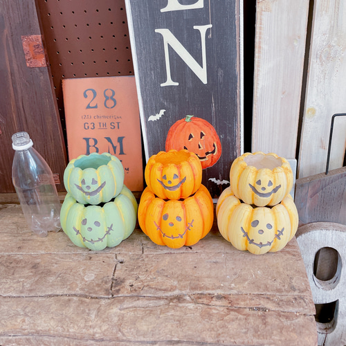 ラスト♡6個セット！ハロウィン雑貨♡【陶器鉢パンプキン型オレンジ