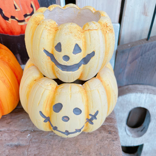 ラスト♡6個セット！ハロウィン雑貨♡【陶器鉢パンプキン型オレンジ