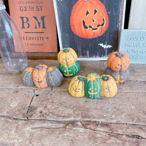 ラスト！4個セット♡ハロウィン雑貨♡【陶器鉢パンプキン型】可愛い