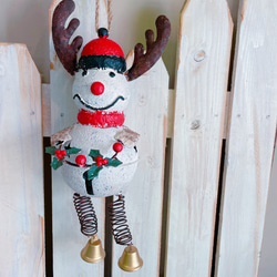 ラスト！トナカイ♡吊り下げて飾れるクリスマス雑貨！アンティーク感の