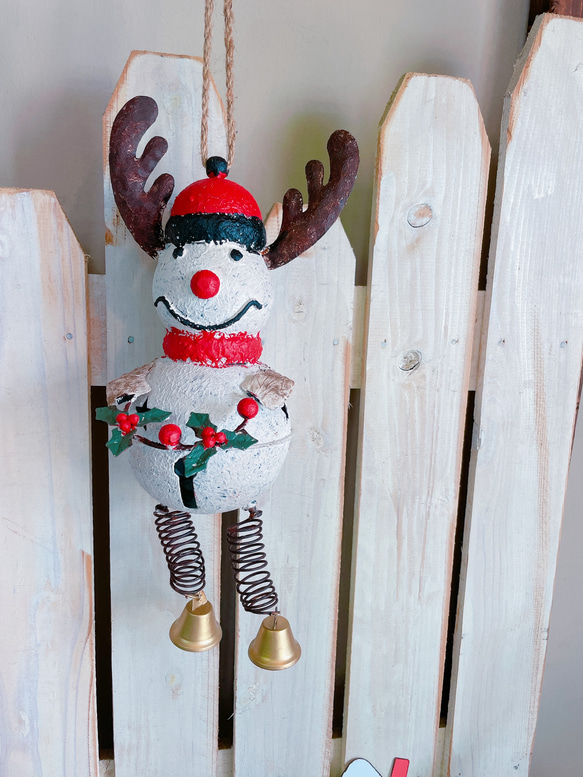 ラスト！トナカイ♡吊り下げて飾れるクリスマス雑貨！アンティーク感の