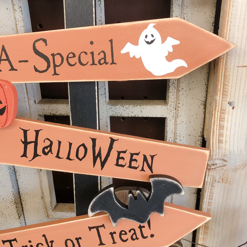 【受注製作】ガーデンピック　ハロウィン　ウッドピック　ゆらりミニおばけ　550円 受注製作】ガーデンピック ハロウィン ウッドピック ゆらりミニ