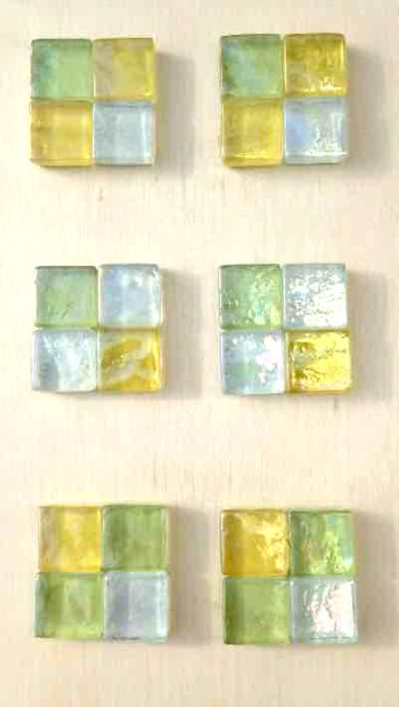《再販》ペア箸置き ガラスモザイク 3枚目の画像