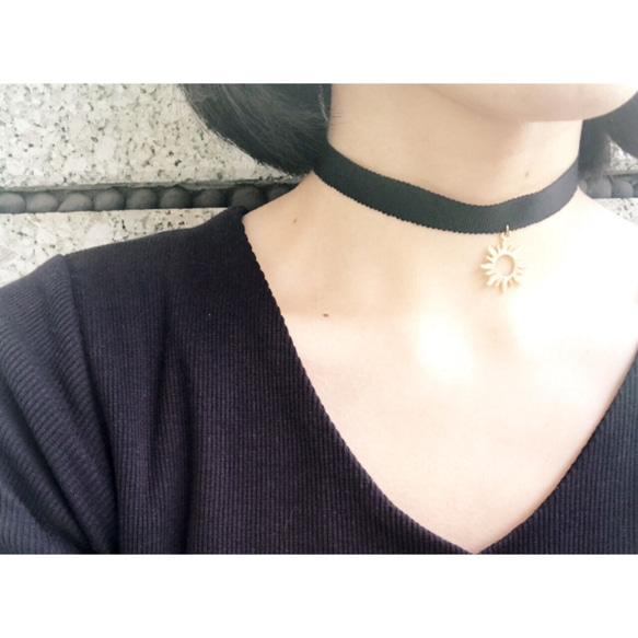 太陽のチョーカー/選べる3カラー ネックレス・ペンダント HANA MIZUKI