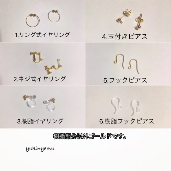 クリスタル王冠のイヤリング/ピアス 3枚目の画像