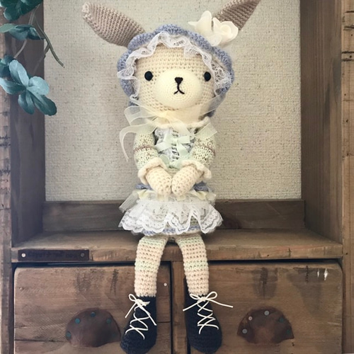 アンティークドールなうさこさん~bianco ~ あみぐるみ hanchi