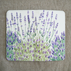 【販売終了】ベルトなし手帳型スマホケース「Lavender」 2枚目の画像