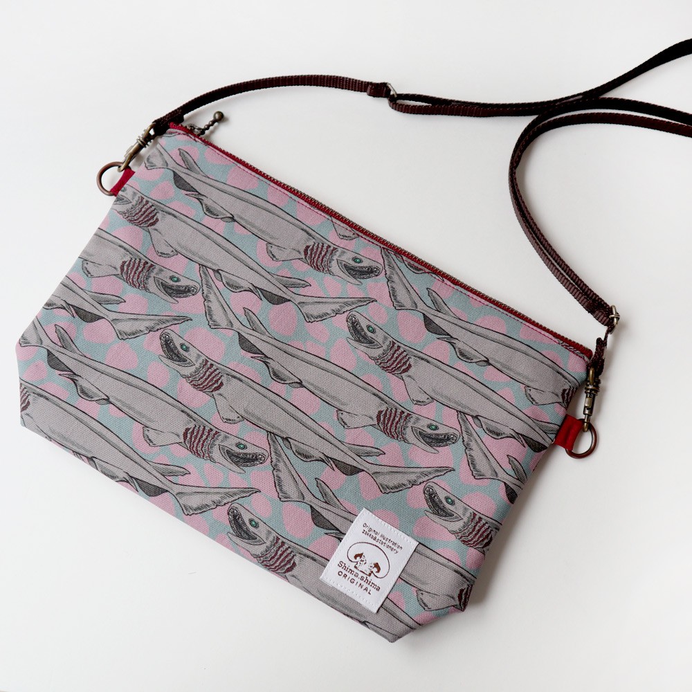 オリジナルテキスタイル『マーブルラブカ』ショルダーバッグ