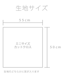 【受注生産：2/29まで予約受付中】ミニサイズカットクロス 『The Squid』 4枚目の画像