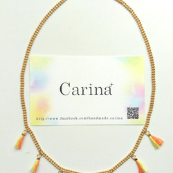 MINIMUM  Tassel necklace ~ vivid colors 1枚目の画像