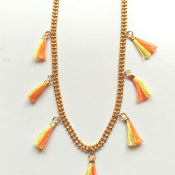 MINIMUM  Tassel necklace ~ vivid colors 2枚目の画像