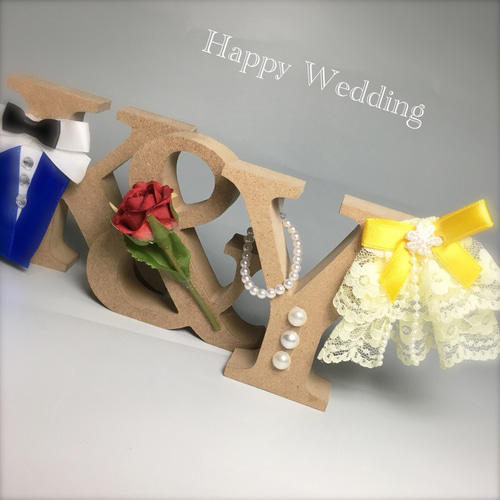 美女と野獣風 オリジナルオブジェ 結婚式受付で❣️ ウェルカムボード