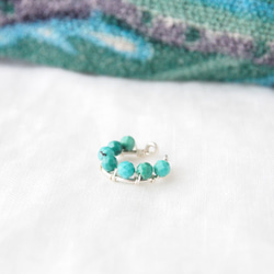 Circle Cuff（Turquoise）-片耳- 1枚目の画像