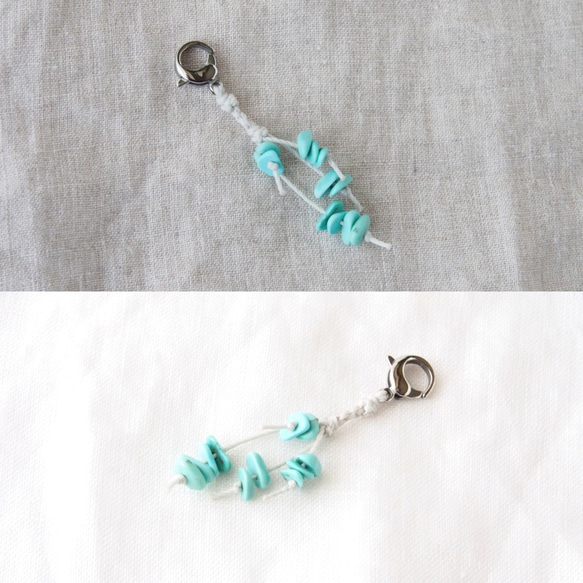 Chip Zipper Charm（ターコイズ） 2枚目の画像