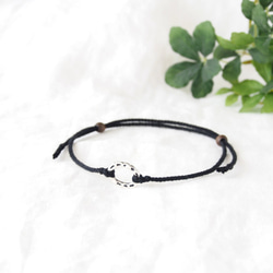 Oval Ring Anklet（black） 1枚目の画像