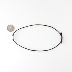 Oval Ring Anklet（black） 6枚目の画像