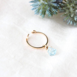 Circle Dangle Cuff（Aquamarine）-片耳- 2枚目の画像