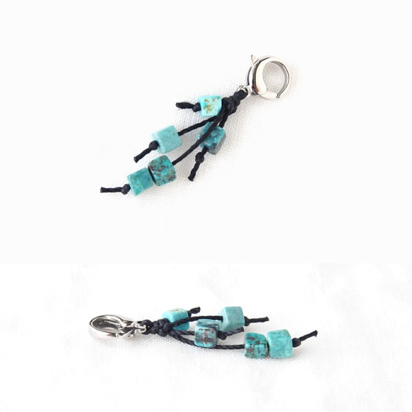 Cube Zipper Charm（ターコイズ） 3枚目の画像