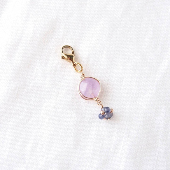 Lavender Pink Zipper Charm 2枚目の画像