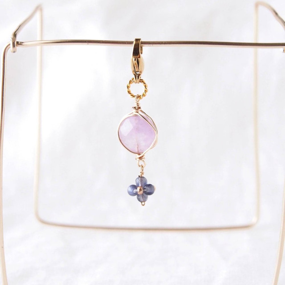 Lavender Pink Zipper Charm 3枚目の画像