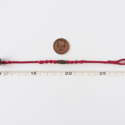 Greywood  Bracelet（Red） 5枚目の画像