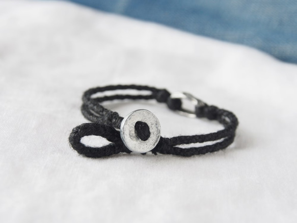 Pewter Ring Bracelet（Black） 4枚目の画像