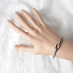 Brown-Gray Bracelet（Pewter Ring） 3枚目の画像