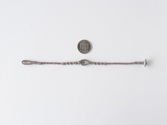 Brown-Gray Bracelet（Pewter Ring） 5枚目の画像