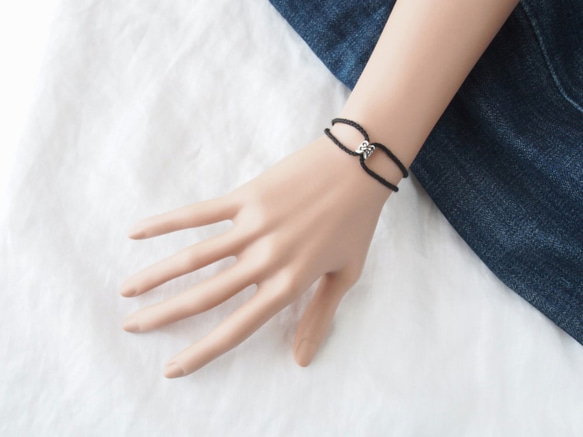 Cross Bracelet（Black） 2枚目の画像