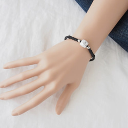 White×Black Bracelet（ハウライト） 2枚目の画像