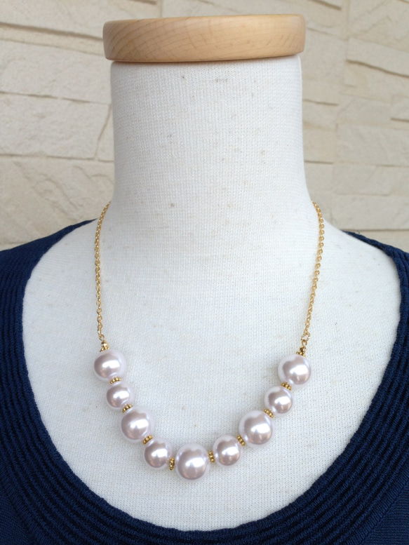 ＜500円値引き＞Nine pearls necklace 3枚目の画像