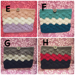 ♡手編みポーチ♡お色を選んでください♪ 3枚目の画像