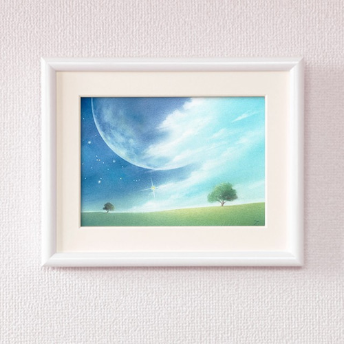 パステル画 原画作品 ~昼の風 夜の光~ (額装品) 絵画 Junko パステル画 原画作品 ~昼の風 夜の光~ (額装品) 絵画 Junko