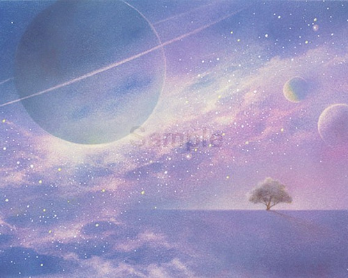 パステル画 原画作品 ～星降る夜Ⅳ～ (額装品) 絵画 Junko 通販