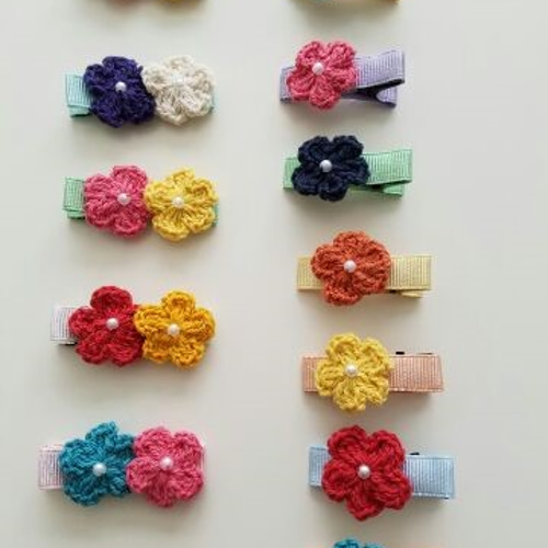 小花を閉じ込めて」押し花 ヘアクリップ ヘアアクセサリー 髪