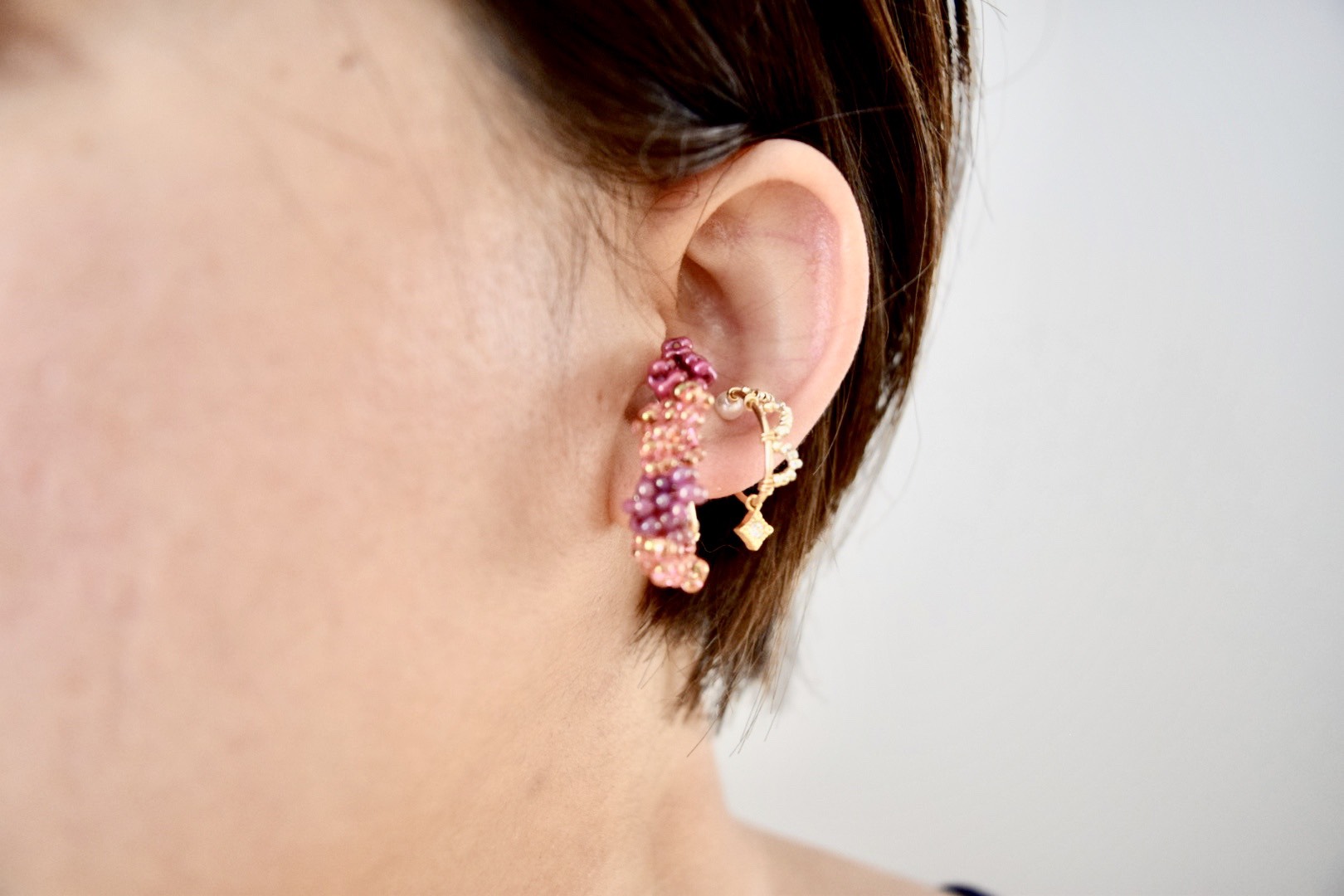 14kgf 海ぶどうイヤーカフ【片耳】