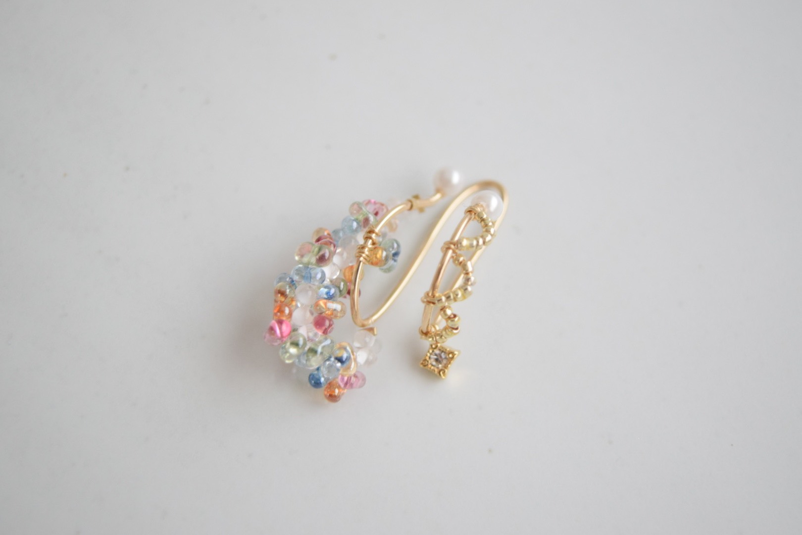 14kgf 海ぶどうイヤーカフ【片耳】