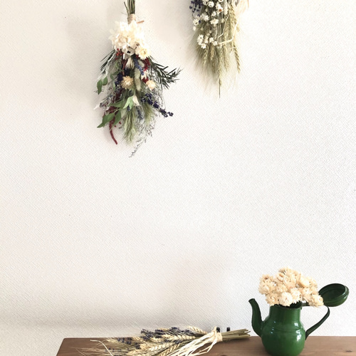 2wayお正月飾り】スワッグにもなるしめ縄飾り・華やか2way しめ縄