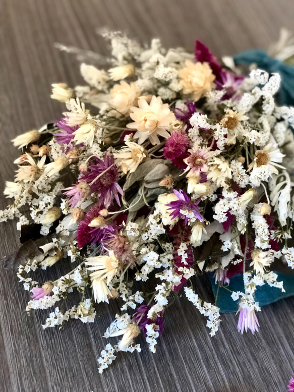 冬のスワッグ「季節のスワッグ・冬」北海道ガーデンからの贈り物・ドライフラワー 3枚目の画像