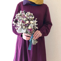 冬のスワッグ「季節のスワッグ・冬」北海道ガーデンからの贈り物・ドライフラワー 4枚目の画像