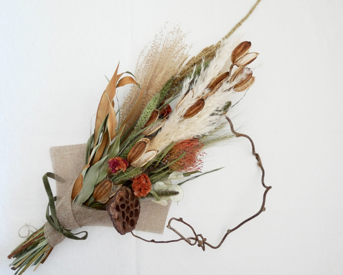 オオウバユリ ９０本！！ベージュのドライフラワー オオウバユリ 90本！！ベージュのドライフラワー