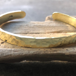 【  jyumoku 】 --  6mm  brass  bangle　真鍮バングル  -- 2枚目の画像