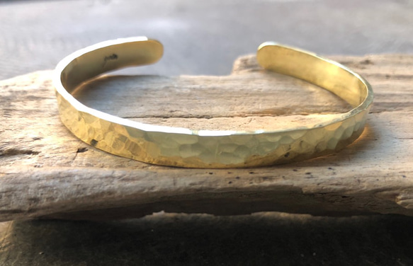 【  jyumoku 】 --  6mm  brass  bangle　真鍮バングル  -- 2枚目の画像