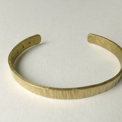 【  mokume 】 --  6mm  brass  bangle  -- 2枚目の画像