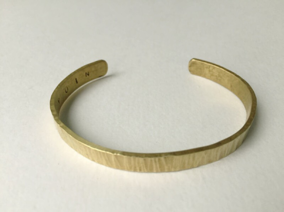 【  mokume 】 --  6mm  brass  bangle  -- 2枚目の画像