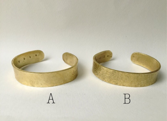 【アンメリ様オーダー品】 12mm  brass  bangle 2枚目の画像