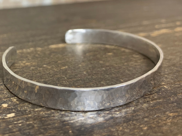 【  jyumoku 】 --  6mm  silver 925  bangle シルバーバングル --　【受注製作】 2枚目の画像