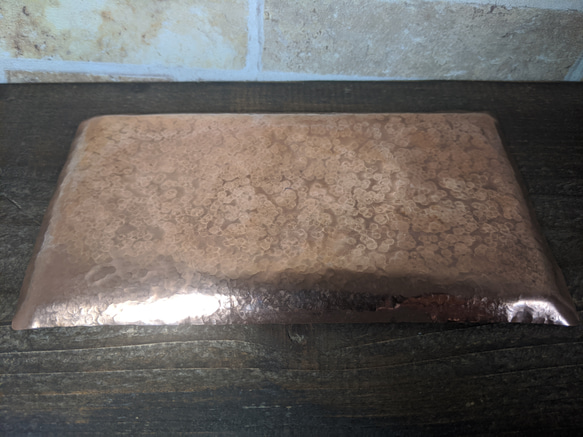 【jyumoku】--  copper cash tray　銅キャッシュトレ -- 190mm×110mm【受注製作】 4枚目の画像