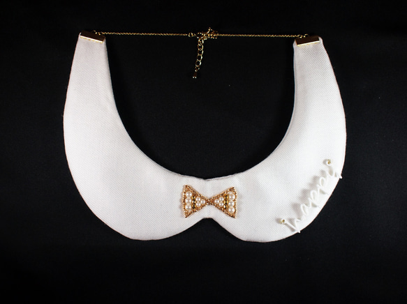 round collar necklace　[happy] 1枚目の画像