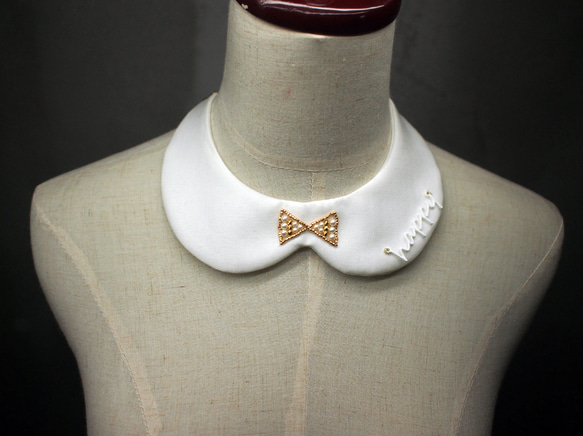 round collar necklace　[happy] 4枚目の画像